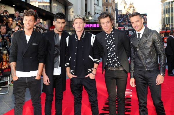 Louis Tomlinson, Zayn Malik, Niaill Horan, Harry Styles and Liam Payne Photo by REX U Photo
