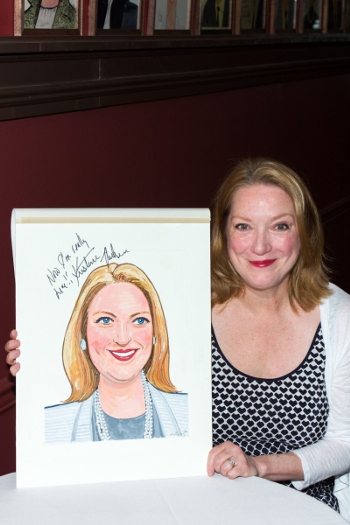 Photo Coverage: Kristine Nielsen Gets Surprise Portrait at Sardi's  Image