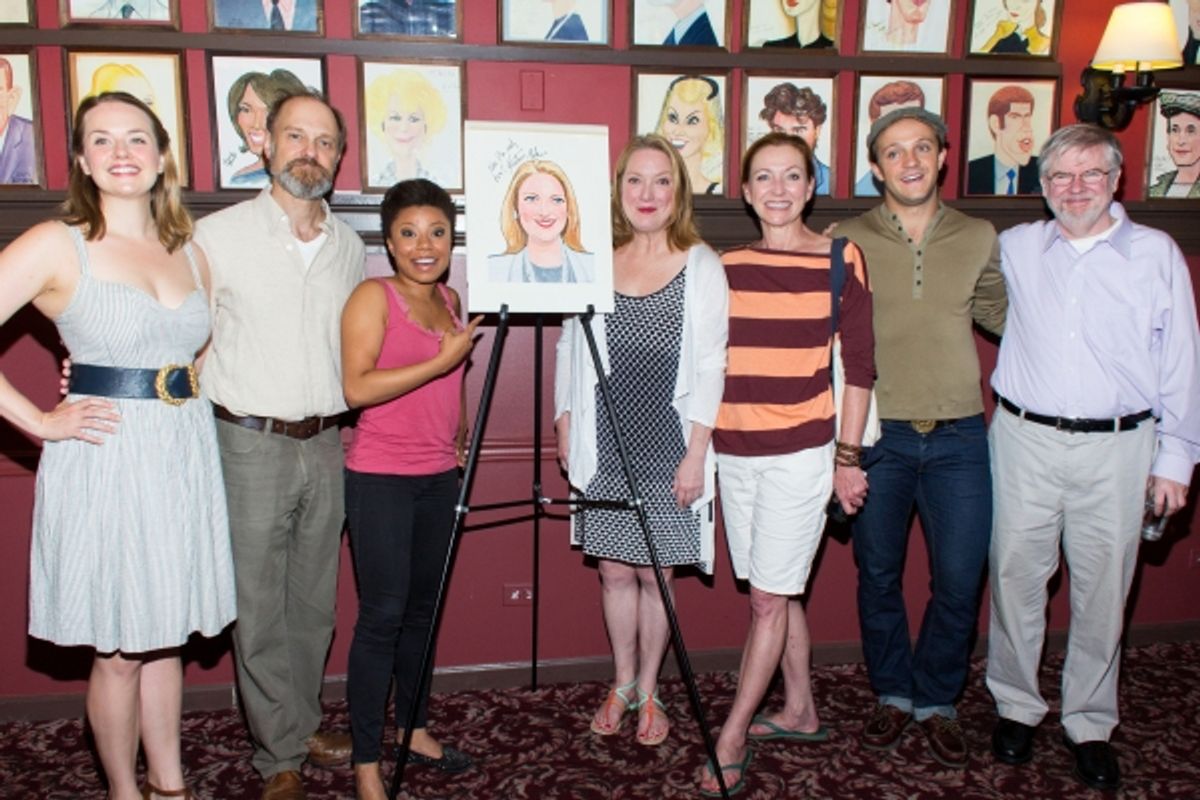 Liesel Allen Yeager, David Hyde Pierce, Shalita Grant, Kristine Nielsen, Julie White, Creed Garnick, Christopher Durang at 