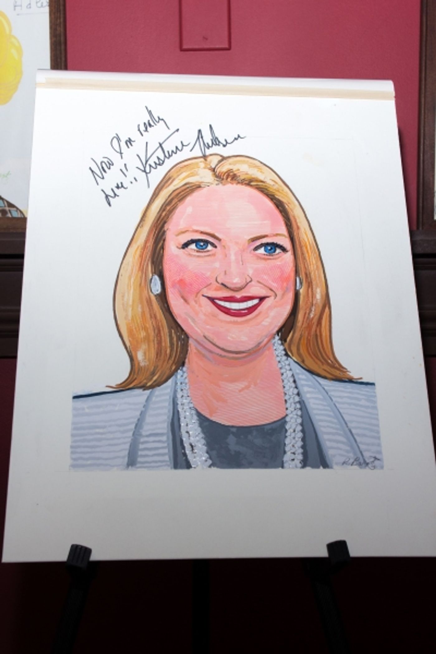 Photo Coverage: Kristine Nielsen Gets Surprise Portrait at Sardi's  Image