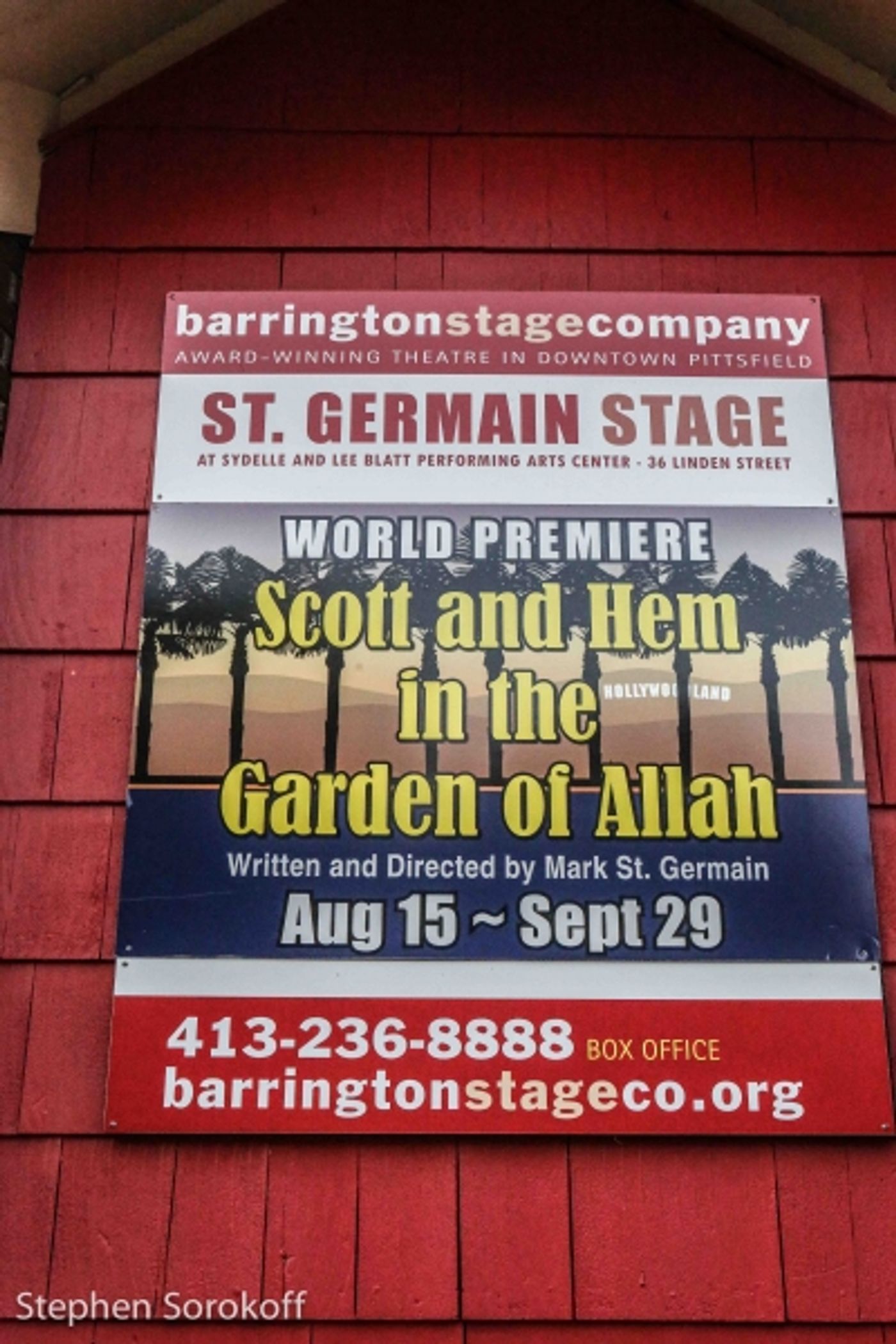 Photo Coverage: Inside Opening Night of SCOTT AND HEM IN THE GARDEN OF ALLAH at Barrington Stage Company  Image
