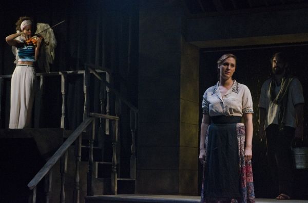 Pictured (left to right) are Britney Coleman as Gloria (on violin), Jessica Maynard a Photo