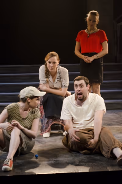 Front Ã¢â‚¬â€œ Joseph Walker as Pontius Pilate and Reed Campbell as Judas I Photo