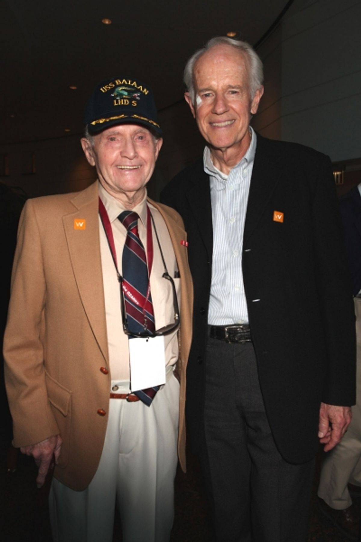 Jim Collier and Mike Farrell at 