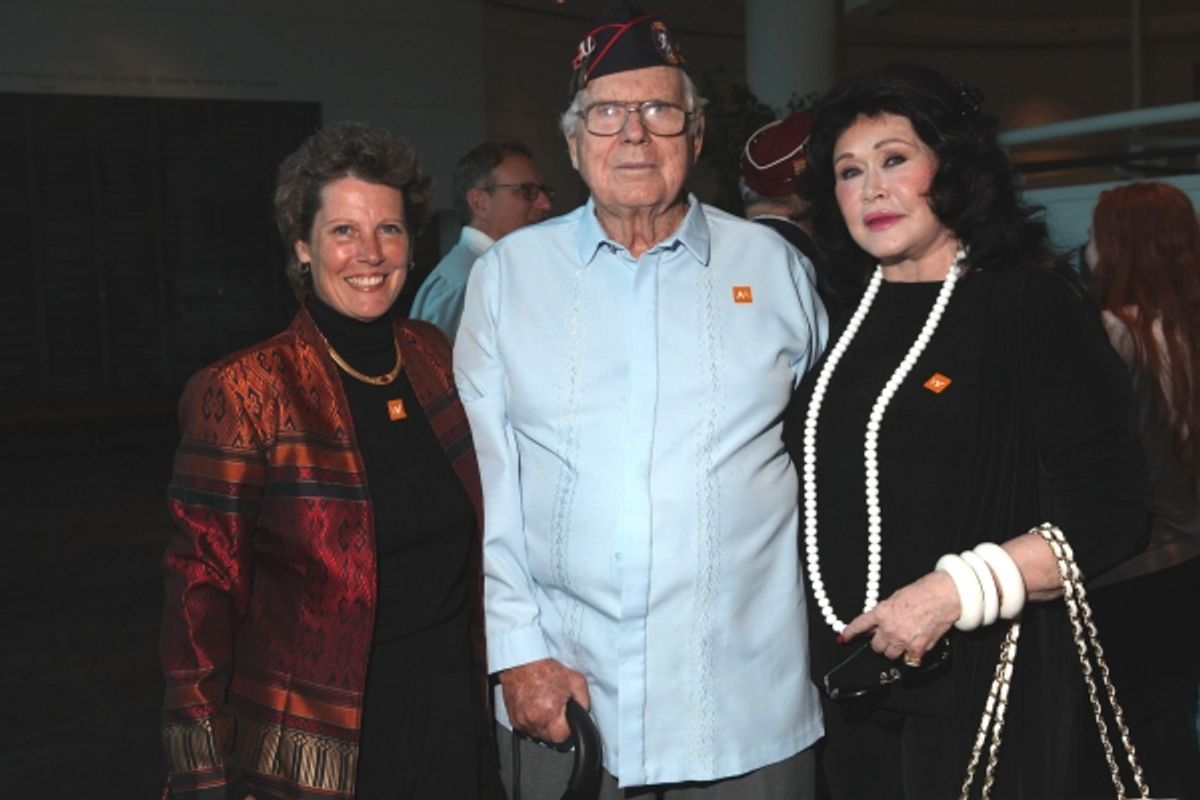 Director Jan Thompson, Ed Friese and Joan Van Orden at 