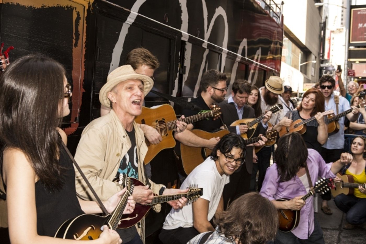 Photo Coverage: ONCE Cast Thanks Fans with Special Outdoor Performance!  Image