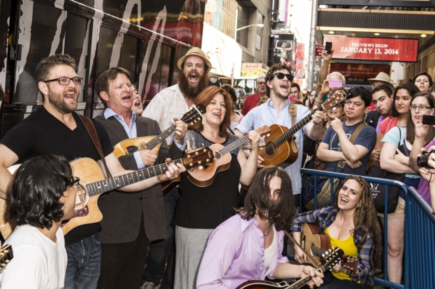 Photo Coverage: ONCE Cast Thanks Fans with Special Outdoor Performance!  Image