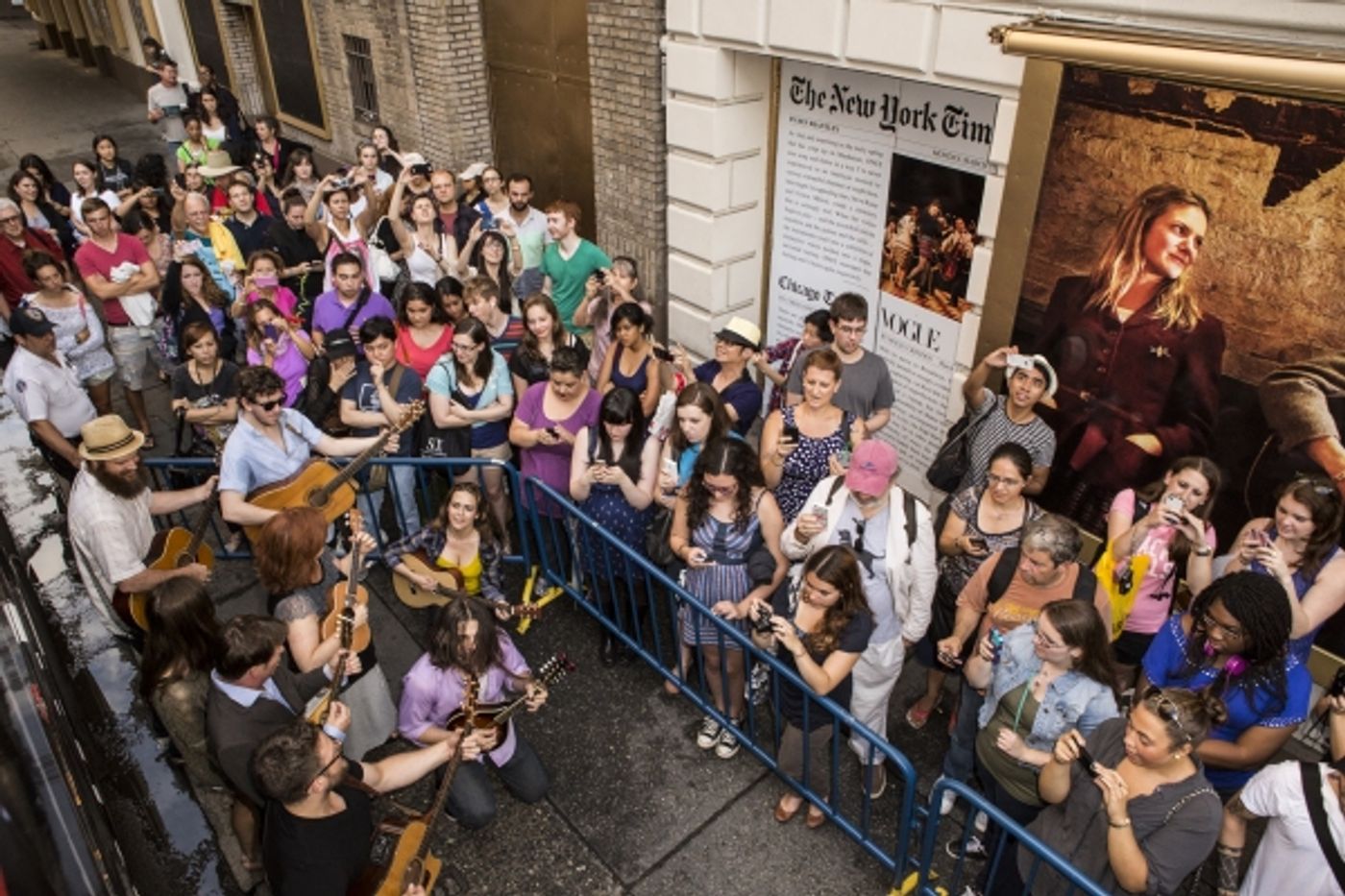 Photo Coverage: ONCE Cast Thanks Fans with Special Outdoor Performance!  Image