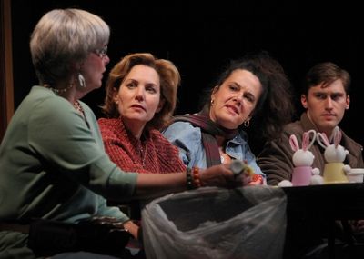 Anne Darragh (Dottie), Amy Resnick (Margie), Jamie Jones (Jean) and Ben Euphrat (Stev Photo