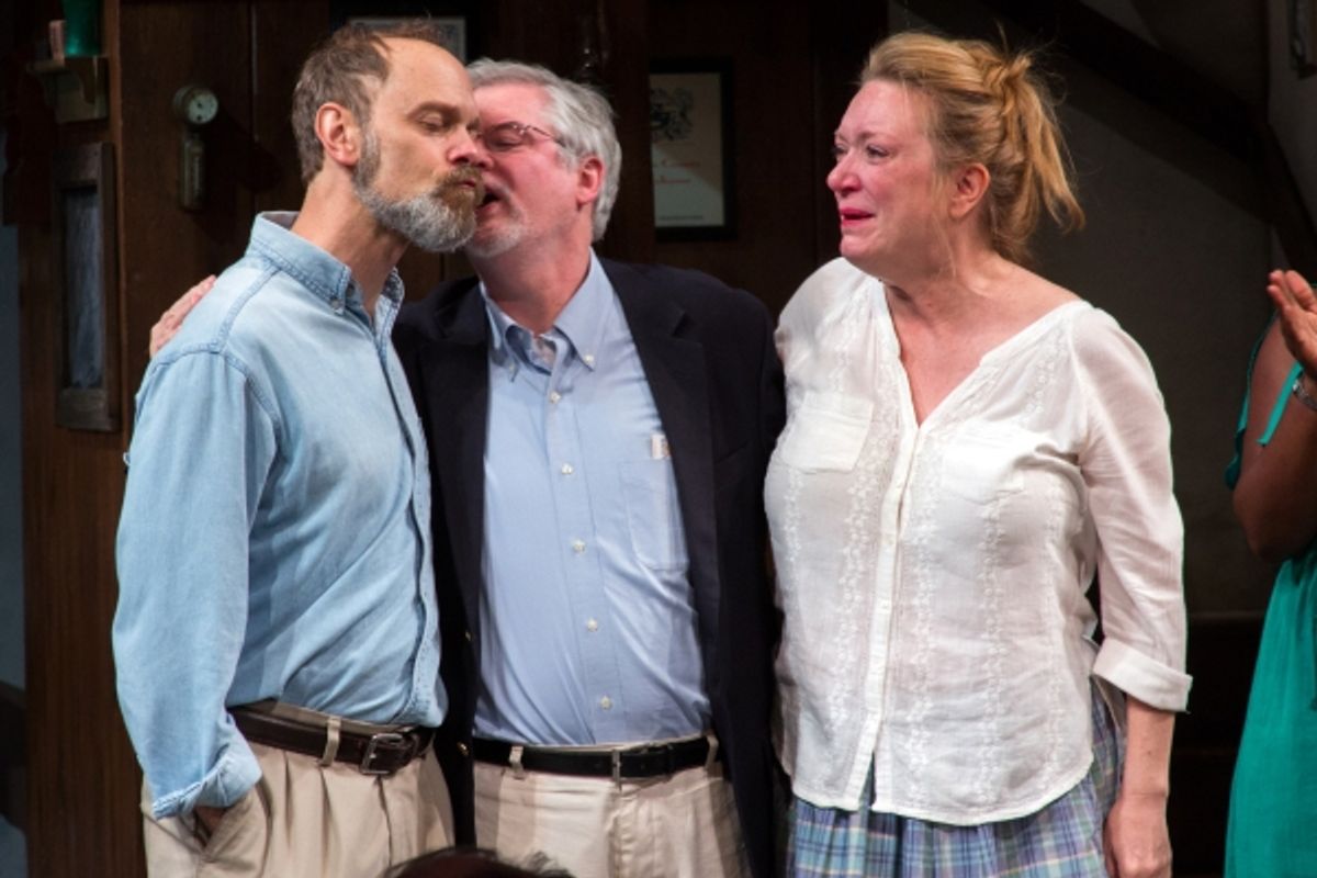 David Hyde Pierce, Christopher Durang, Kristine Nielsen at 