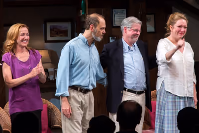 Julie White, David Hyde Pierce, Christopher Durang, Kristine Nielsen Photo
