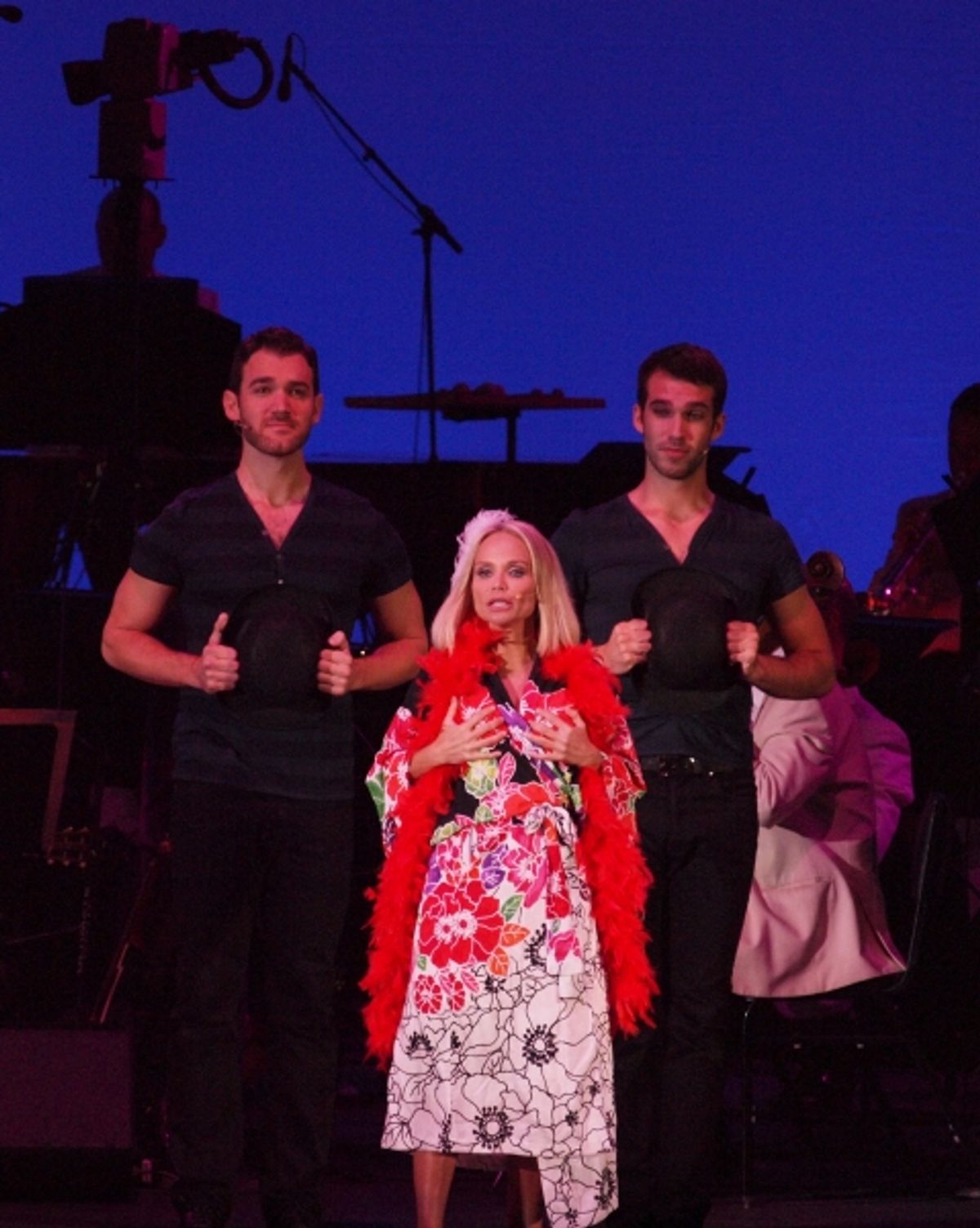 Kristin Chenoweth, Constantine Germanacos and Johnny Stellard
 at 