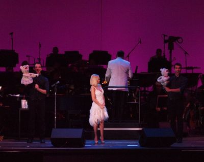Kristin Chenoweth, Constantine Germanacos and Johnny Stellard
 Photo