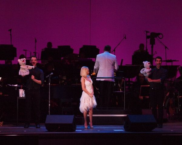 Kristin Chenoweth, Constantine Germanacos and Johnny Stellard
 Photo