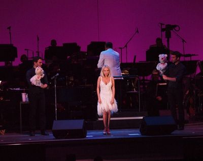 Kristin Chenoweth, Constantine Germanacos and Johnny Stellard
 Photo