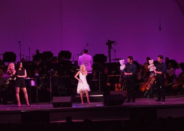 Jennifer Diamond, Lucy T. Slut, Kristin Chenoweth and Johnny Stellard and Constantine Photo