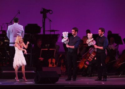 Jennifer Diamond, Kristin Chenoweth, Constantine Germanacos and Johnny Stellard
 Photo