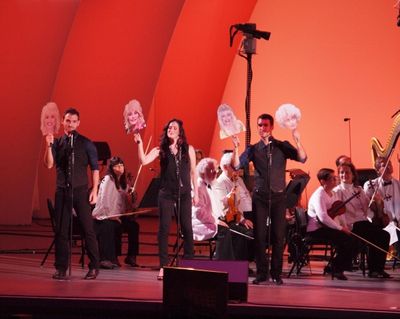 Jennifer Diamond, Kristin Chenoweth and Johnny Stellard
 Photo