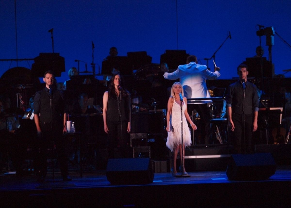 Jennifer Diamond, Kristin Chenoweth, Constantine Germanacos and Johnny Stellard
 at 