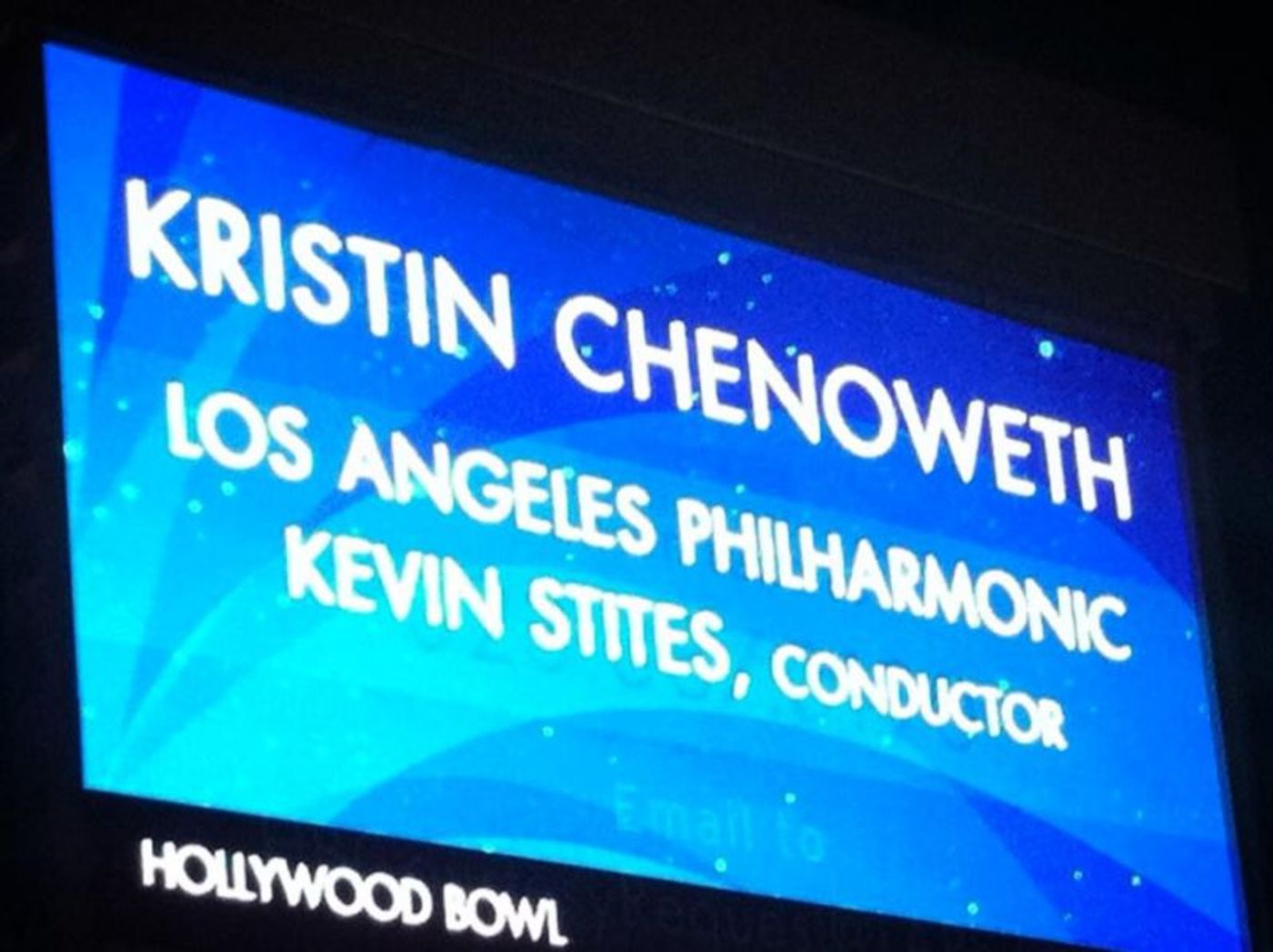Photo Coverage: Pre-Show and Post-Show with Kristin Chenoweth at The Hollywood Bowl  Image