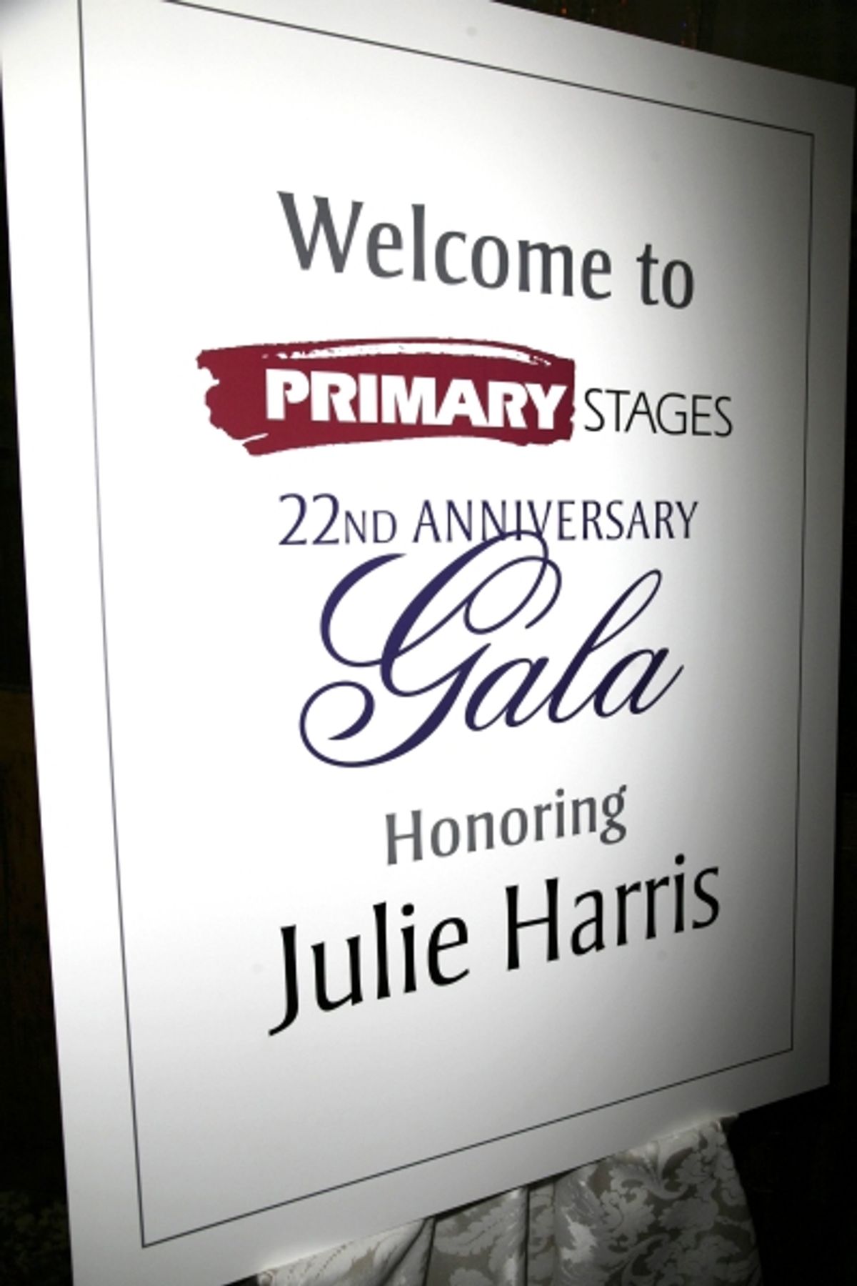 Julie Harris attending the Primary Stages 22nd Anniversary Gala Benefit honoring Julie Harris at Tavern On The Green Restaurant in New York City. November 6, 2006 at 