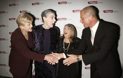 Angela Lansbury, Marian Seldes, Julie Harris with Maxwell Caufield Photo