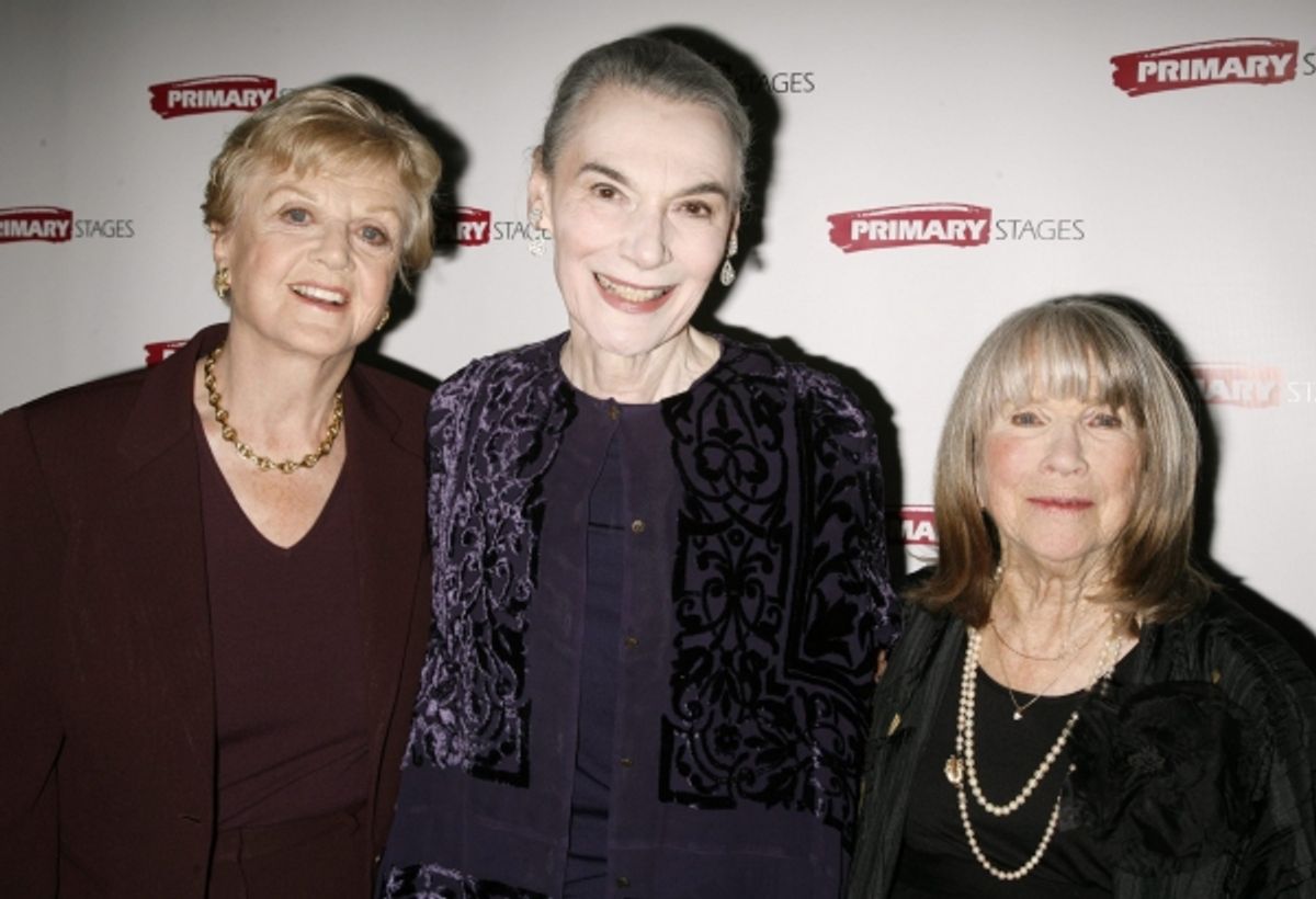 Angela Lansbury, Marian Seldes and Julie Harris at 