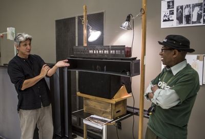 Set Designer Riccardo Hernandez and Director Chuck Smith Photo