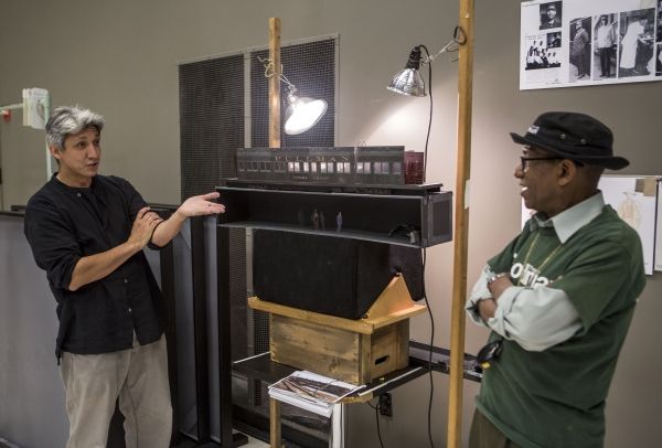 Set Designer Riccardo Hernandez and Director Chuck Smith Photo