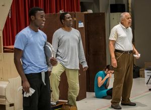 Tosin Morohunfola (Cephas Sykes), Cleavant Derricks (Sylvester Sykes) and Larry Marshall (Monroe Sykes) @ BroadwayWorld Tosin Morohunfola (Cephas Sykes), Cleavant Derricks (Sylvester Sykes) and Larry Marsh Photo