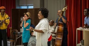 Chic Street Man (Professor Slick), Claire Kander (Lutie), E. Faye Butler (Sister Juba), Senuwell L. Smith (Twist), Anderson Edwards (Shorty) and Tosin Morohunfola (Cephas Sykes) @ BroadwayWorld Chic Street Man (Professor Slick), Claire Kander (Lutie), E. Faye Butler (Sister Juba Photo