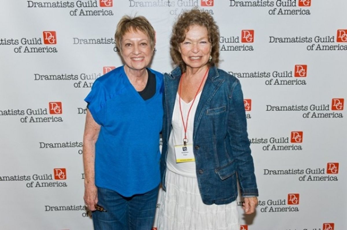 Carol Hall, Gretchen Cryer (President of the Dramatists Guild Fund) at 