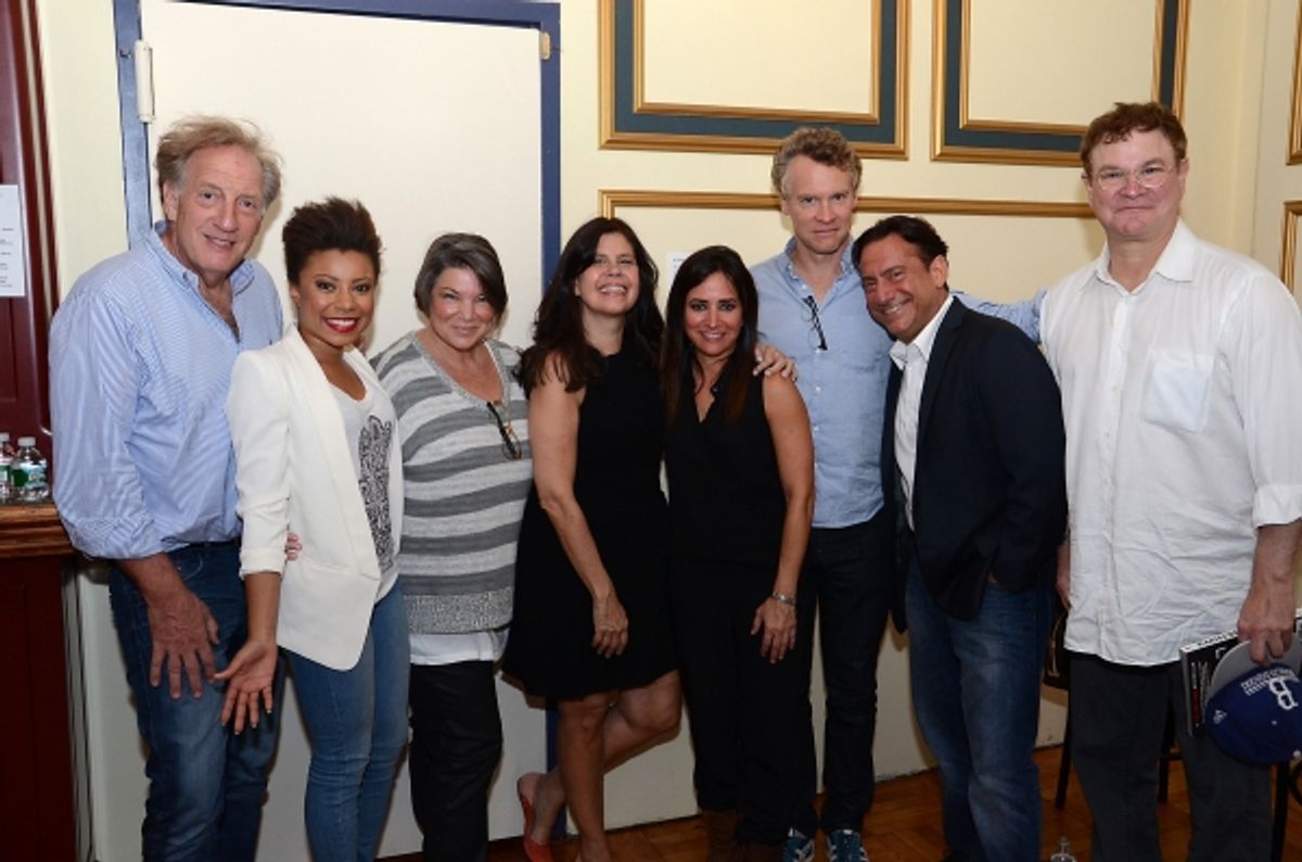 Alan Zweibel, Shalita Grant, Mindy Coh, Dayle Reyfel, Pamela Adlon, Tate Donovan, Eugene Pack, Robert Wuhl at 
