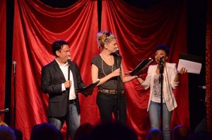 Eugene Pack, Kristen Johnston, Shalita Grant Photo