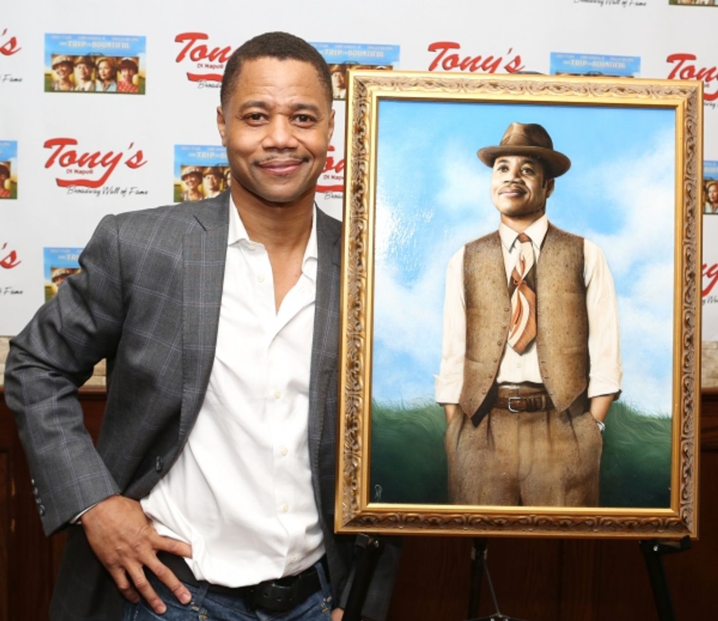 Photo Coverage: Cuba Gooding Jr. Unveils Portrait at Tony Di Napoli's  Image