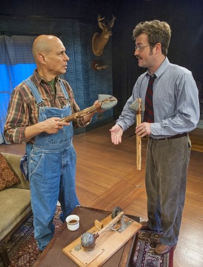 Bill Coughlin as George Willowby and Jason Bowen as Greg Sanderson  Photo