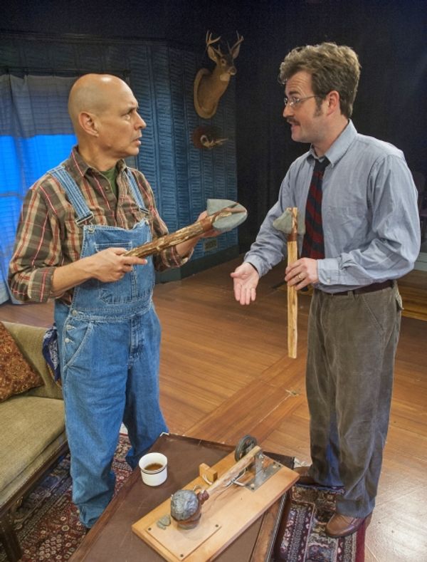 Bill Coughlin as George Willowby and Jason Bowen as Greg Sanderson  Photo