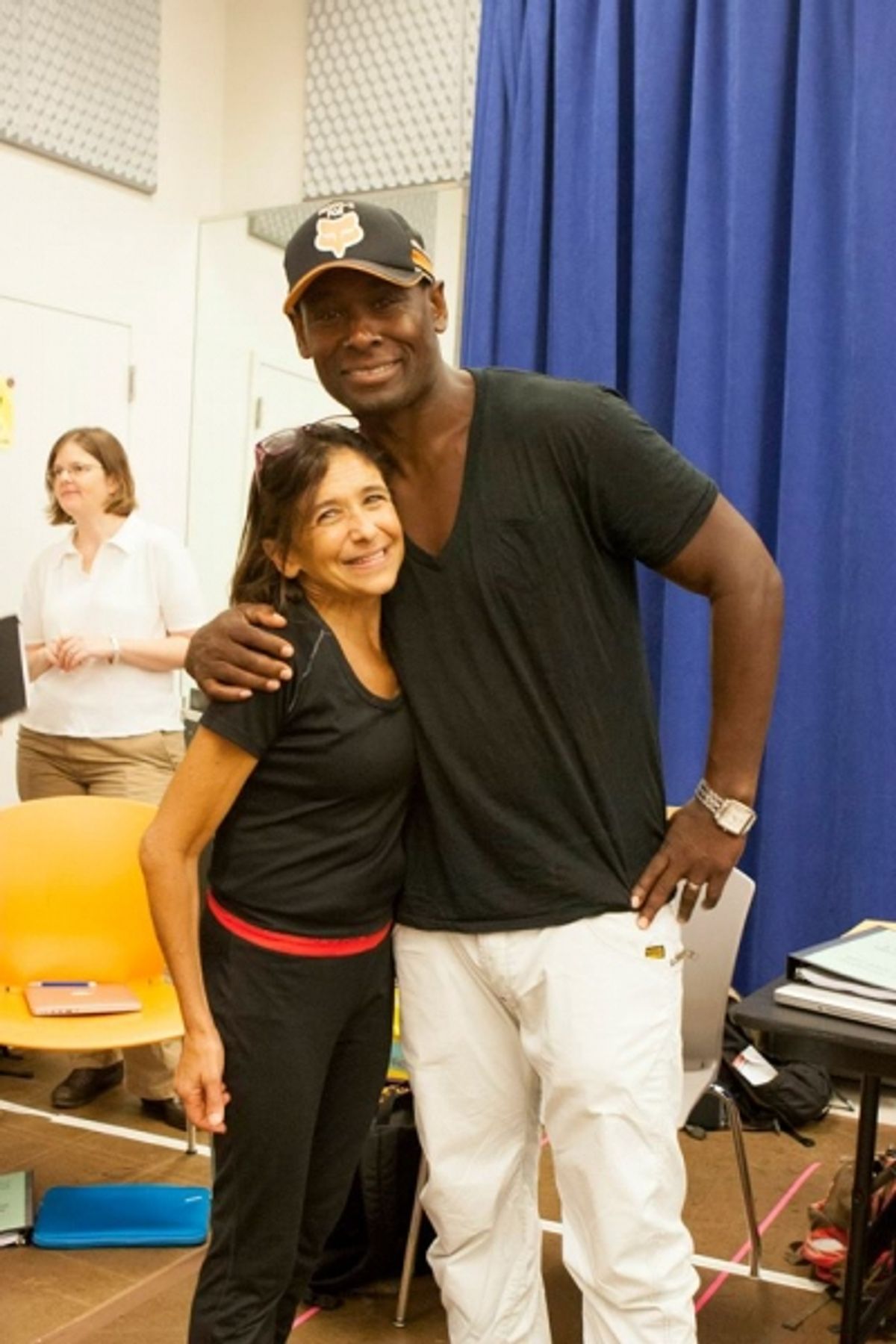 Kathryn Hunter (Puck) and David Harewood (Oberon) at 