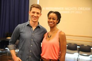 Zach Appelman (Demetrius) and Mandi Masden (Helena) @ BroadwayWorld Zach Appelman (Demetrius) and Mandi Masden (Helena) Photo