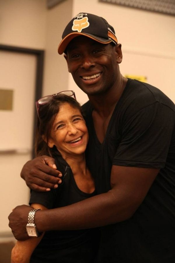 Kathryn Hunter (Puck) and David Harewood (Oberon) Photo