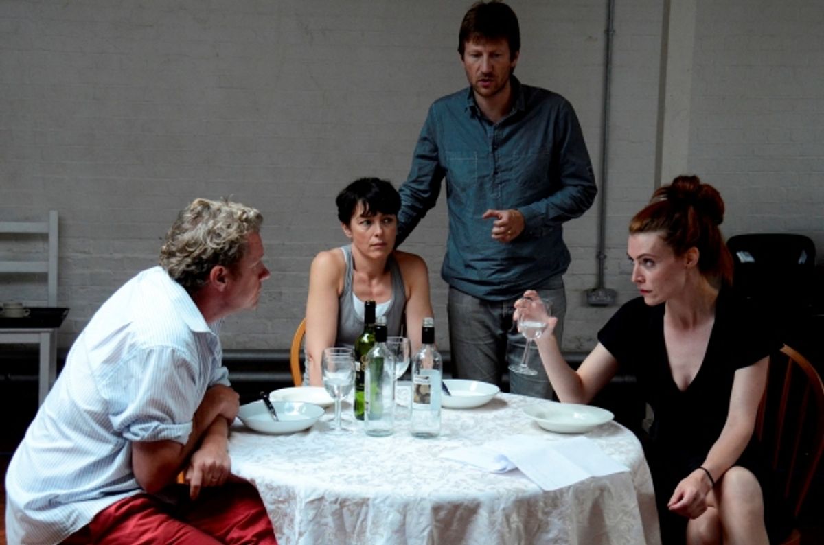 Shane Attwooll (Peter), Olivia Williams (Marianne), Mark Bazeley (Johan) and Aislinn Sands (Katrina) at 