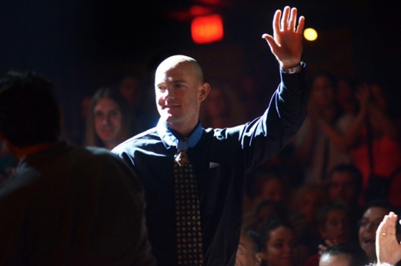 Photo Flash: Medal of Honor Winner Ty Carter Attends SPIDER-MAN: TURN OFF THE DARK  Image