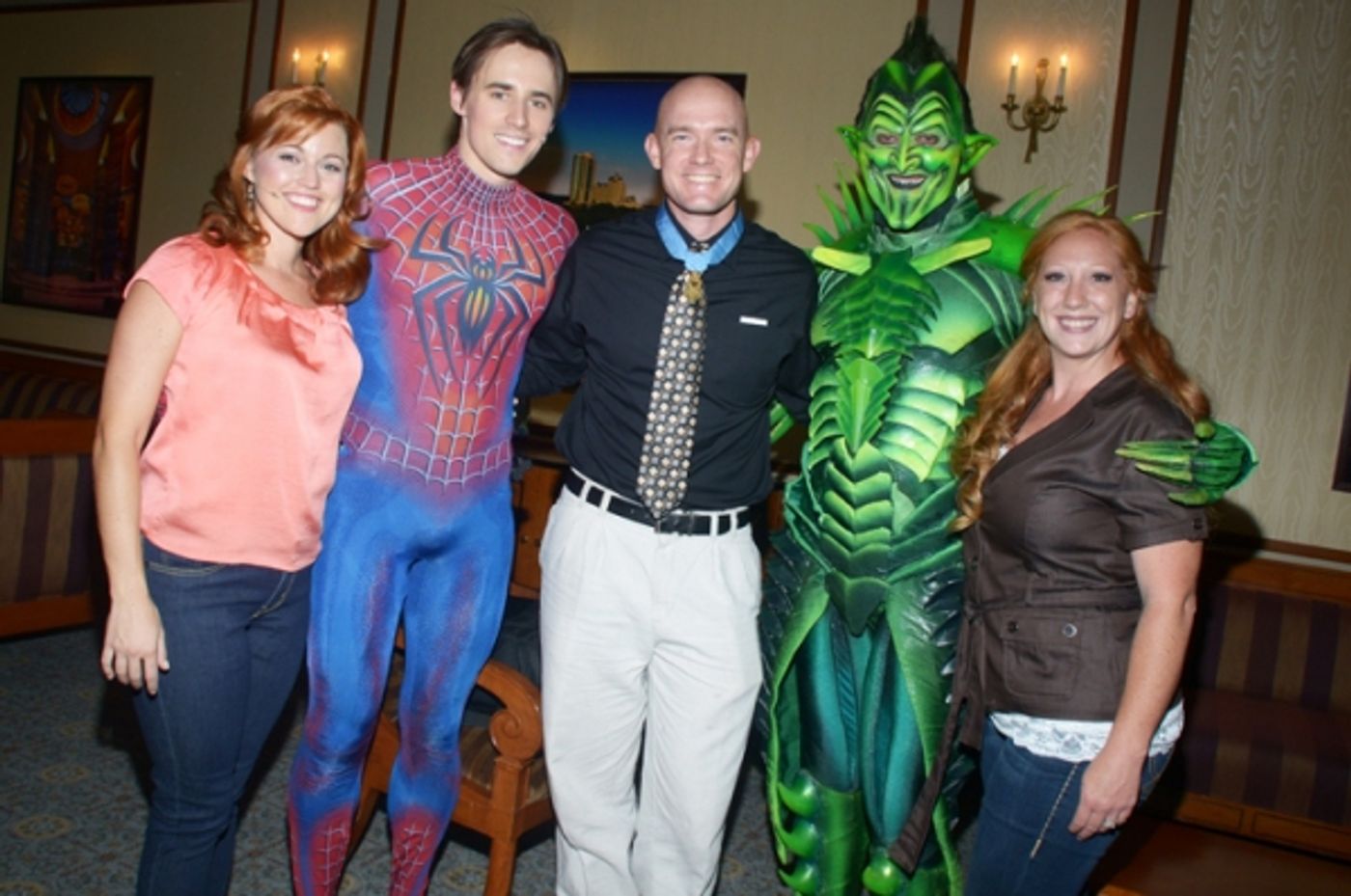 Photo Flash: Medal of Honor Winner Ty Carter Attends SPIDER-MAN: TURN OFF THE DARK  Image