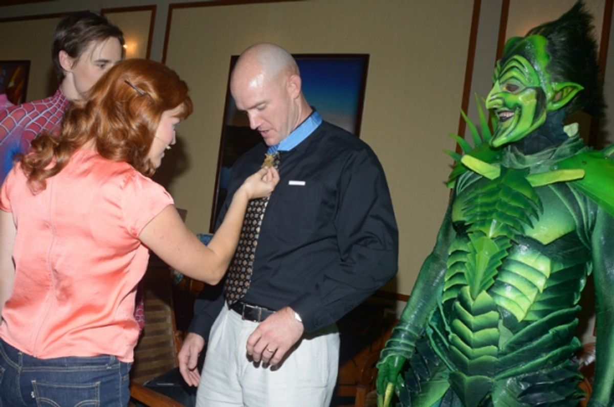 Reeve Carney, Rebecca Faulkenberry, Staff Sergeant Ty Carter, Bob Cuccioli at 