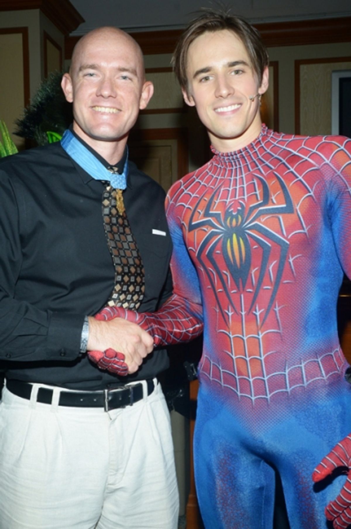 Staff Sergeant Ty Carter, Reeve Carney at 