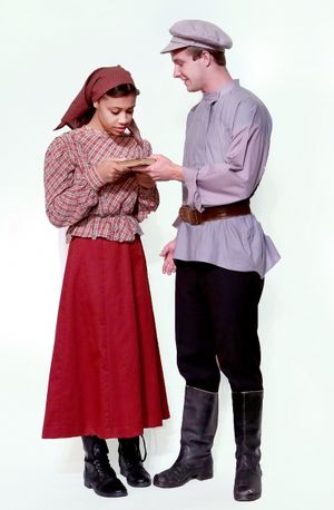 Jada Smith is Chava and Joshua Haldeman is Fyedka  Photo
