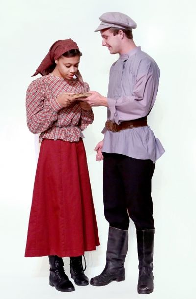 Jada Smith is Chava and Joshua Haldeman is Fyedka  Photo