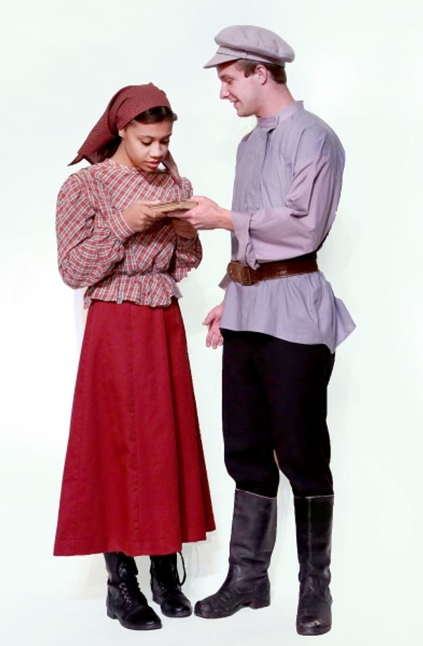 Jada Smith is Chava and Joshua Haldeman is Fyedka  Photo