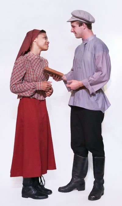 Jada Smith is Chava and Joshua Haldeman is Fyedka  Photo