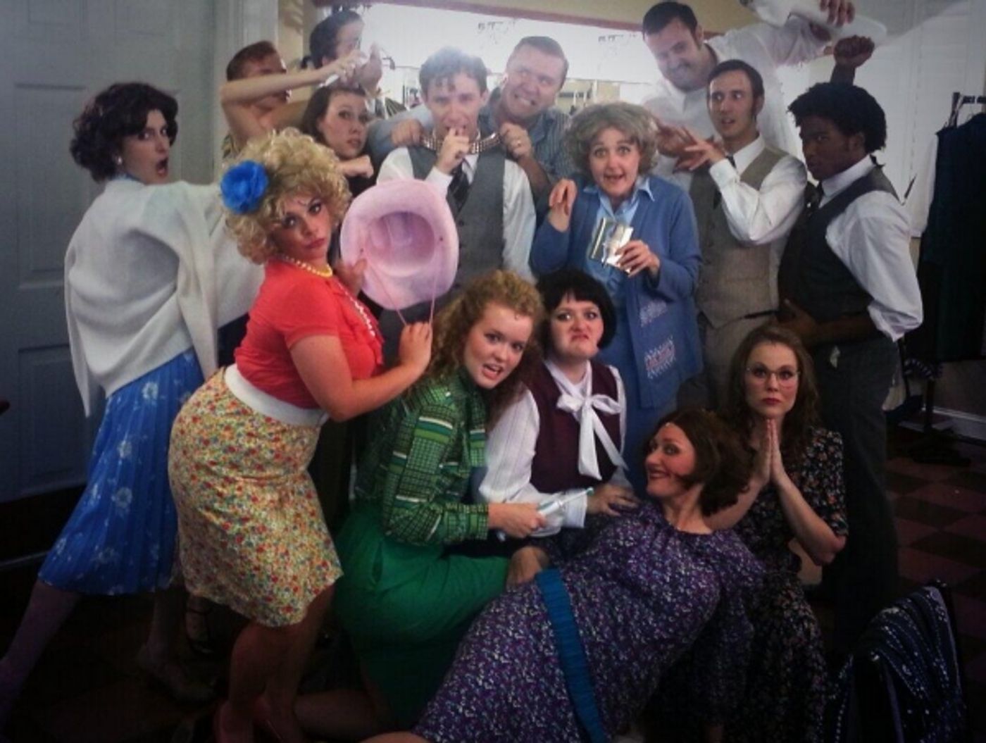 Photo Flash: Saturday Intermissions Pics, August 31 - Part 2 - Cast of Broadway's MATILDA Begs Lauren Ward to Stay, Jackie Hoffman in Bay Street's FORUM & More! Image